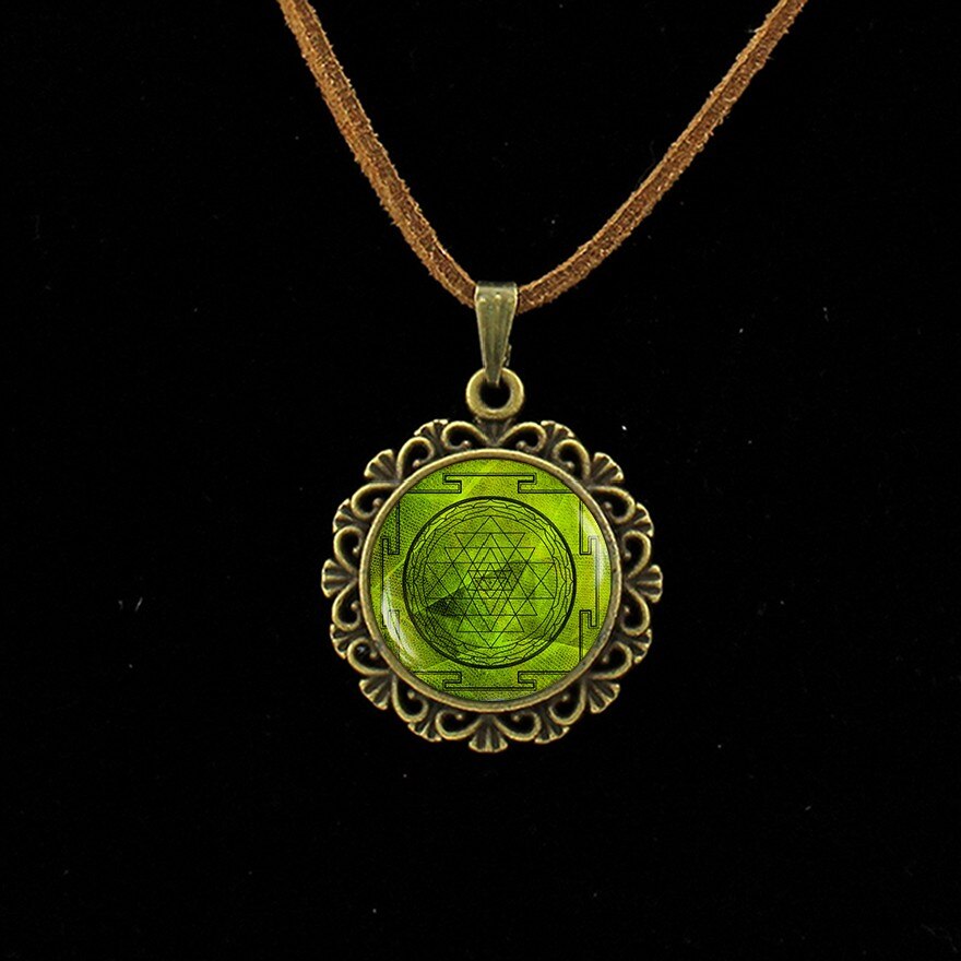 Retro Om Lederen Ketting Mandala Bloem Hanger India Choker Verklaring Kettingen Chakra Zen Yoga Vriendschap Sieraden L 214: L243