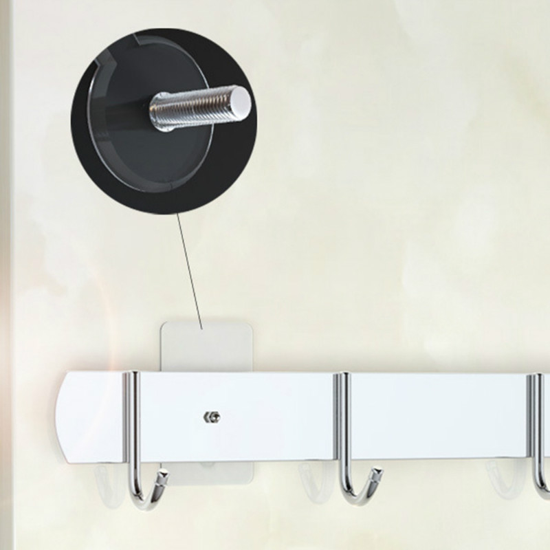 Praktische 2 stuks PVC lijm nagels muur poster Non-trace stok Muur Haak duurzaam transparant sterke lijm schroef Muur nail