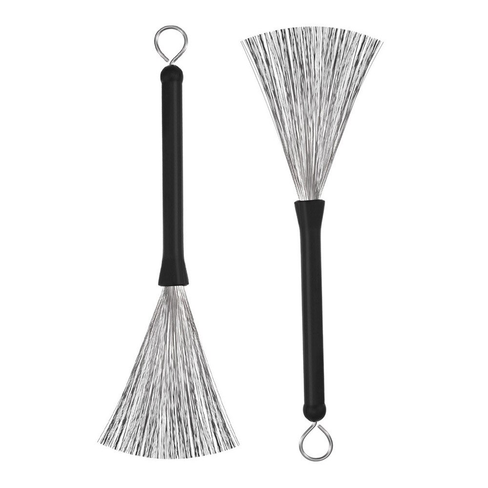 Drum Accessories Set Kit Containing Retractable Wire Brushes 5A Maple Wood Drumsticks Mallets Carrying Bag Percussion Instrument