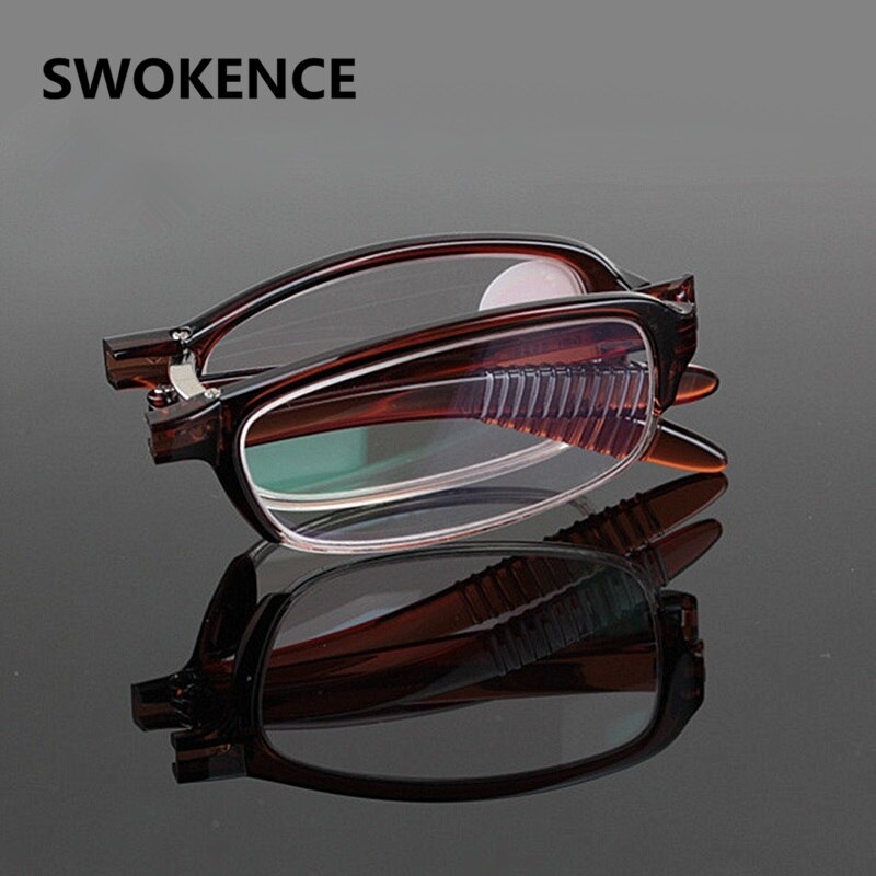 Draagbare opvouwbare leesbril voor dames en heren, merk van hoogwaardige asferische harde harslenzen, presbyopische bril  g415