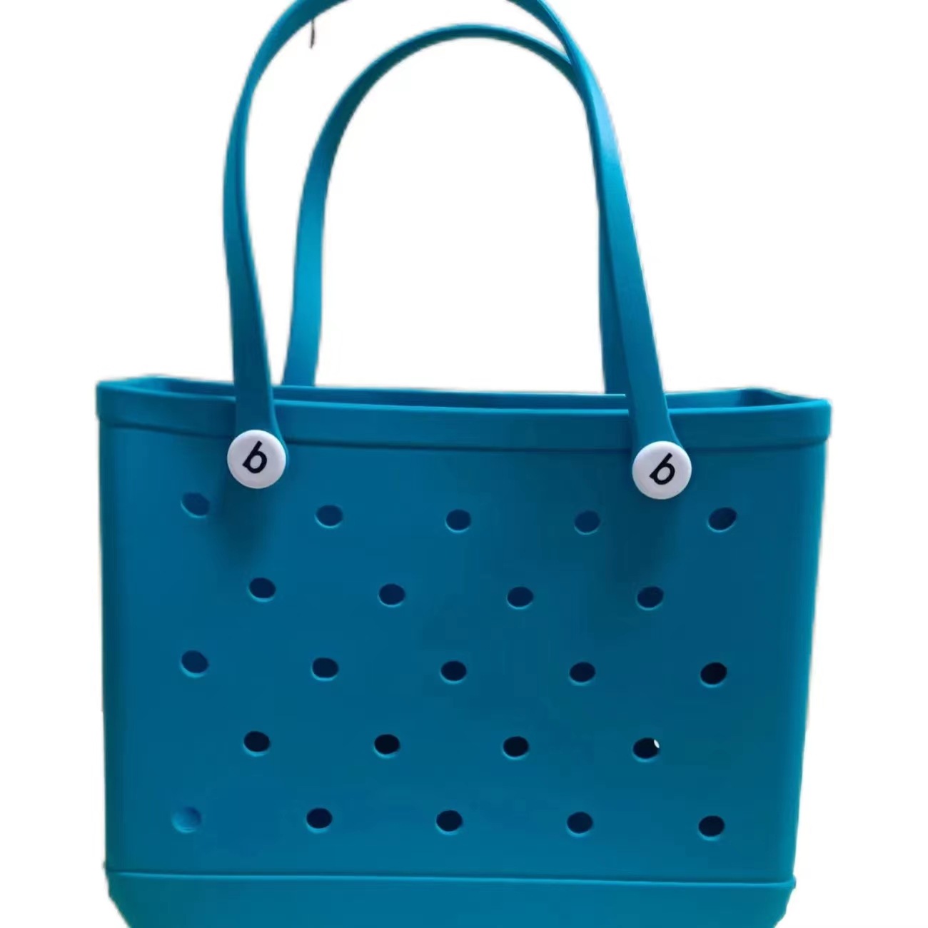 Cesta para exteriores, bolsa para mascotas, bolsa grande con agujero de EVA, bolsa de almacenamiento para playa, bolso de hombro con filtro de agua hueco impreso de gran capacidad