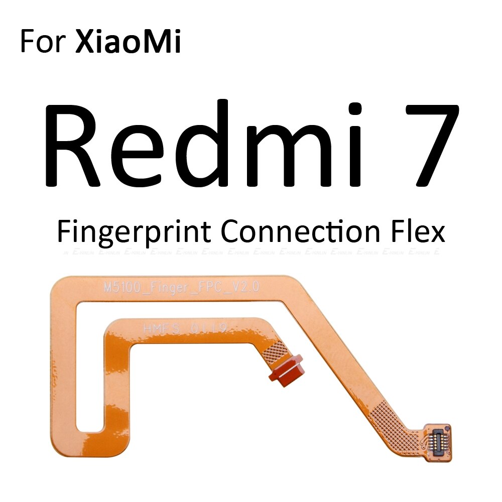 Fingerabdruck Sensor Verbindung Hause Geschmack Für Xiaomi Redmi Hinweis 7 Profi berühren Ich würde Anerkennung Rückkehr Geschmack Verbinder biegen Band: Pro Redmi 7 biegen