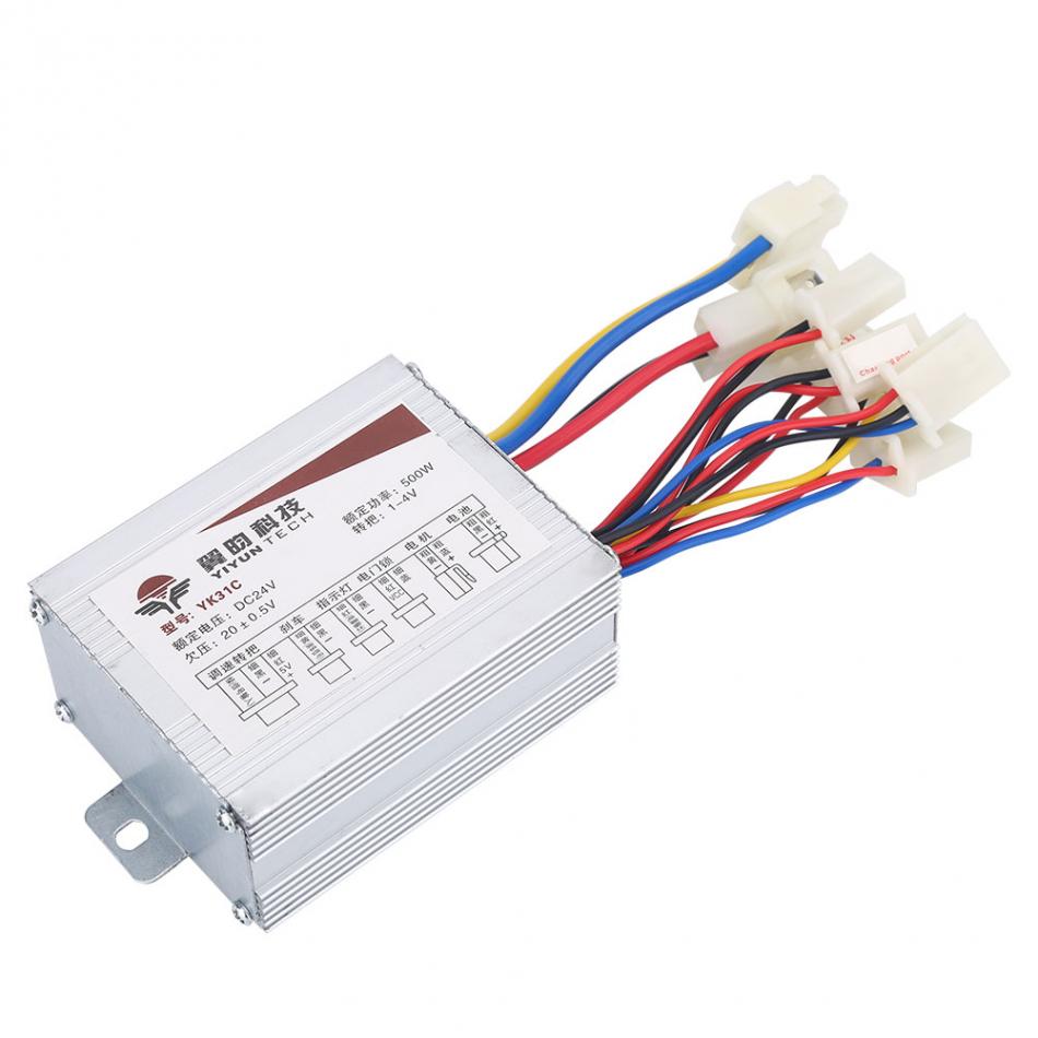 Contrôleur de moteur de vélo électrique 24V/36V/48V, 250W/350W/500W/800W, moteur brossé, DC