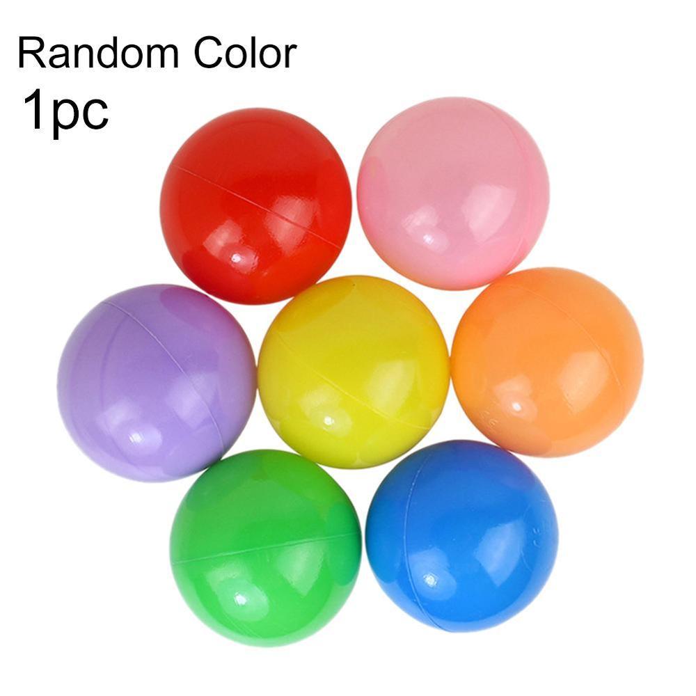 50PCS Ocean Balls giocattoli per piscina d&#39;acqua plastica morbida ecologica colorata palla di plastica morbida giocattolo colore casuale giocattolo esterno