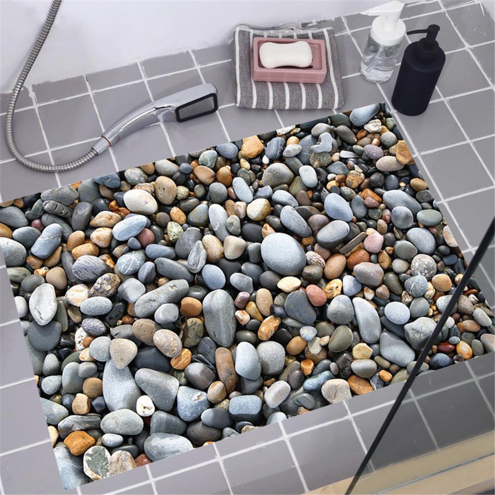 Pegatina de suelo empedrado resistente al agua, Mural moderno extraíble para sala de estar, baño, decoración del hogar, 1 Uds.