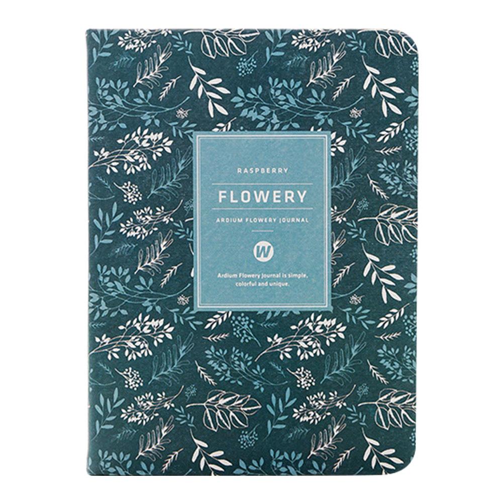 Planlægger ugentlig månedlig planlægger blomsterovertræk ugentlig planlægger kalenderplan kawaii vintage blomst stilfuld stil 96 ark: Marine blå