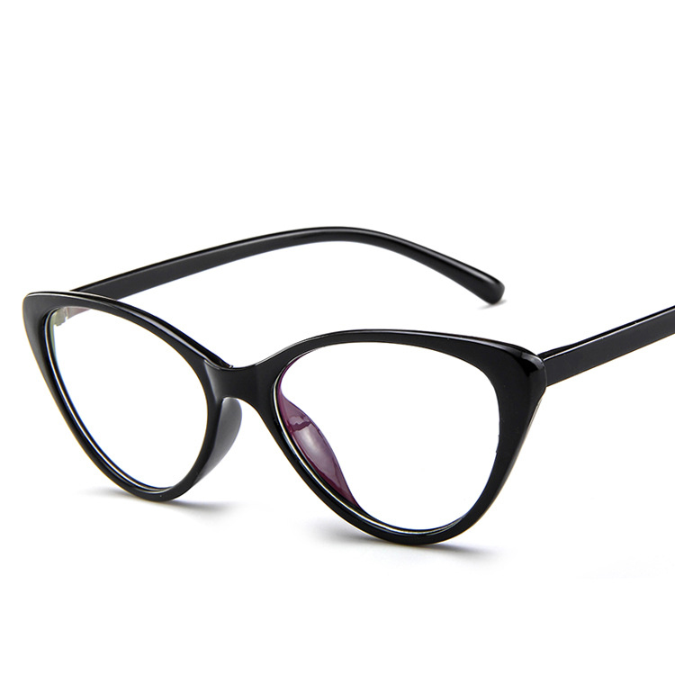 Elbru Cat Eye Glasses Spectacles Frame Women Eyeglasses Computer Myopia Vintage Ladies Eyewear Frame Clear Lens Glasses