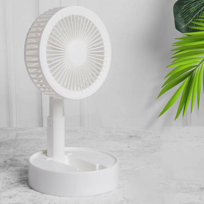 Fan Folding Telescopic Mini Fan USB Rechargeable Air Cooler Summer Portable Standing Fan Desktop Electric Fan Gentle Mute-35