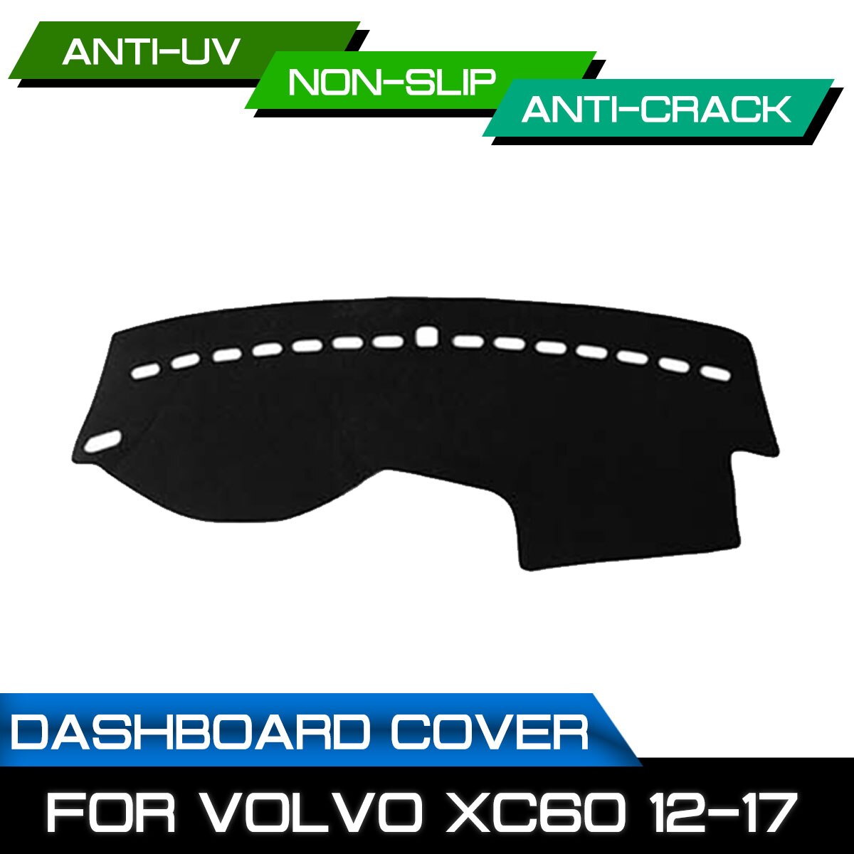 Auto Dashboard Mat Voor Volvo XC60 Anti-Vuile Antislip Dash Cover mat Uv-bescherming Schaduw