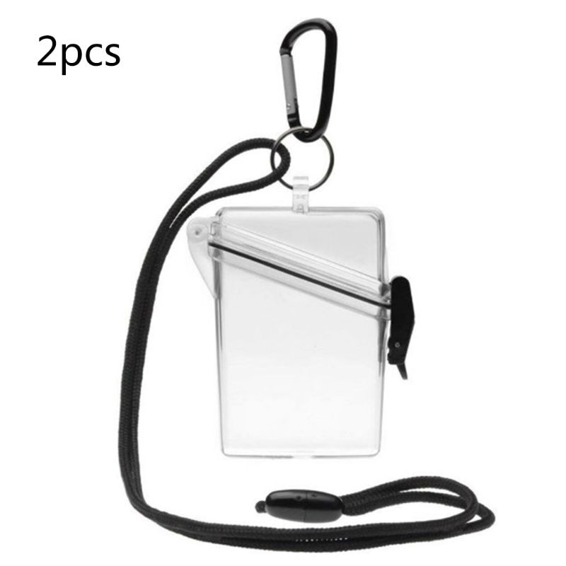 Waterproof Card Case Cover Lightweight Clear Sport Outdoor Change Box Holder