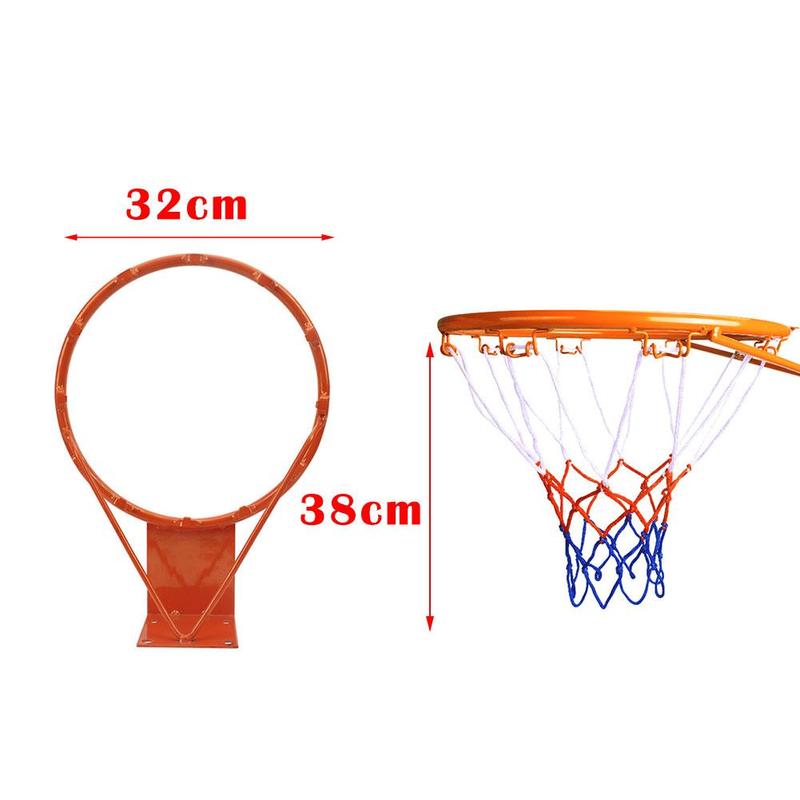 32Cm Indoor En Outdoor Deur Frame Basketbal Diameter Frame Basketbal Met Ring Mesh Schroef T0Y0