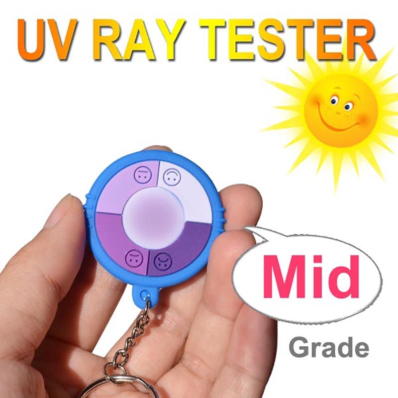 5 stks/partij Ultraviolet tester/uv tester/solar monitor tester, UV monitor gratis winkelen beste voor huid bescherming