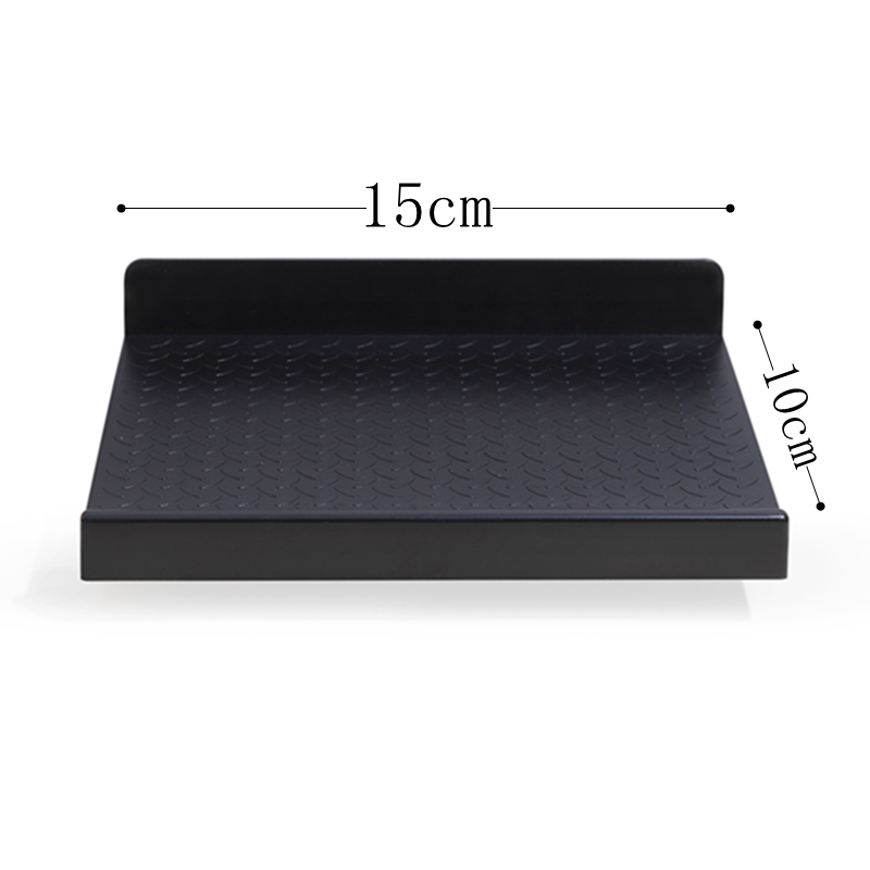 Étagère murale sans poinçon, stockage de fournitures de bureau, soleil T1: Black