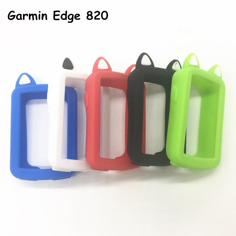 Funda genérica de Gel para bicicleta, Protector de pantalla para Garmin Edge 820, GPS, ordenador, , dibujos animados, orejas de gato, edge 820