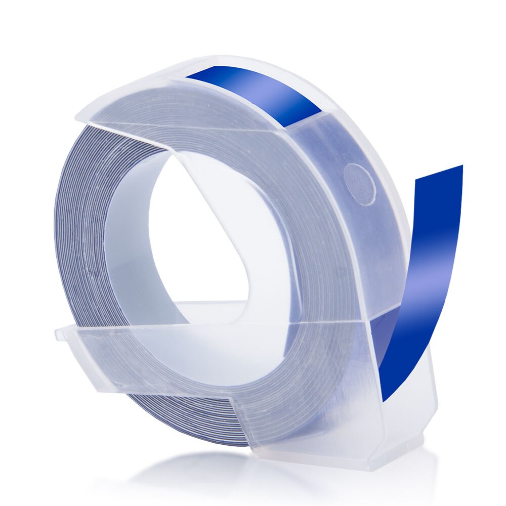 Topcolor kompatybilny Dymo 3D taśmy etykietowe tłoczenie etykiety dla Dymo drukarka do etykiet drukarka wstążka maszyna do etykietowania 1610 Motex E101: Blue