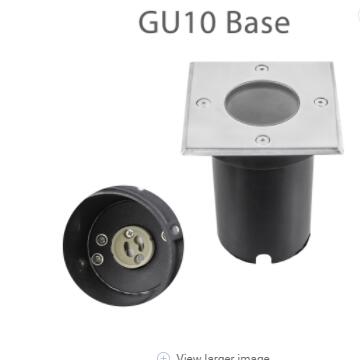 GU10 LED Underground Light Floor Lamp Outdoor Ground Spot Landscape Garden Path Buried Lamp for gu10 Bulb Casing: GU10 Square
