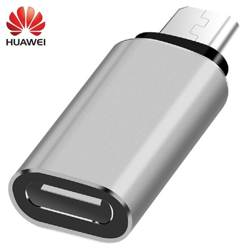 Huawei Usb Converter Usb Type C Naar Micro Usb Voor Samsung Xiaomi Huawei Honor Macbook Oneplus Nokia: Silver 1pcs