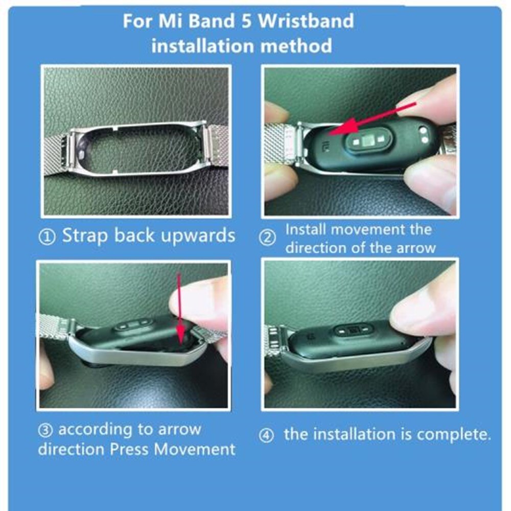 Strap For Xiaomi Mi Band 7 3 4 5 6 Wrist Metal Bracelet Screwless Stainless Steel MIband for Mi Band 7 6 4 3 5 Strap Wristbands