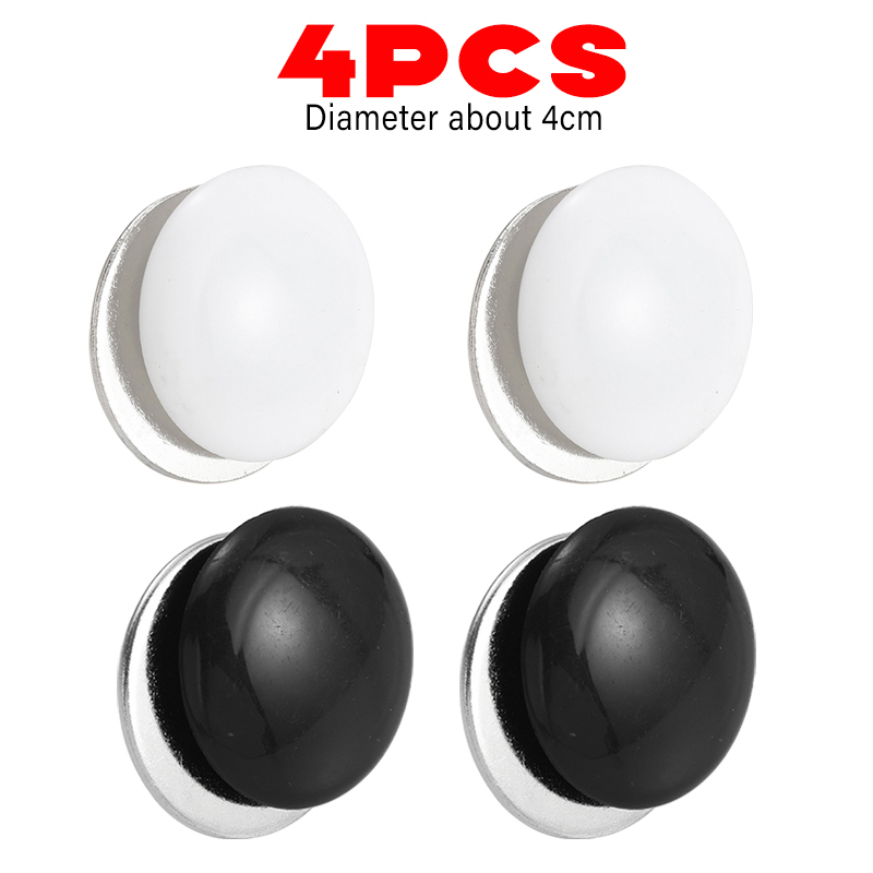 1/4/6 stuks Sterke Magnetische Gordijnen Gewicht Magneet Gesp Winddicht Douchegordijnen Anti Drijvende Balkon Doek Koelkast Magneet: YELLOW