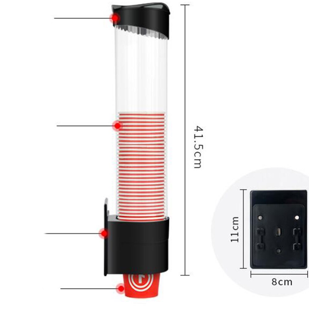 Papier Mural Porte-Gobelet Jetable Tasse Distributeur Automatique de Boisson Support De Verre Sans Gobelet en papier Blanc