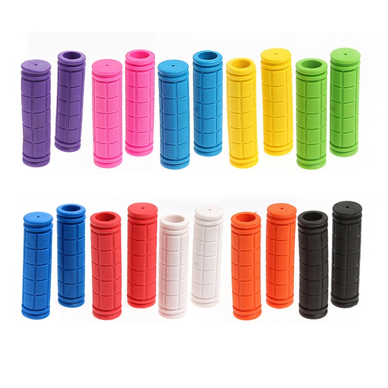 1 pair Grips Rubber MTB Road Bike Grips Handle End Bar Cycling BMX Fixed Gear Handlebar Grips Fixie Bike Parts Non-slip Bar
