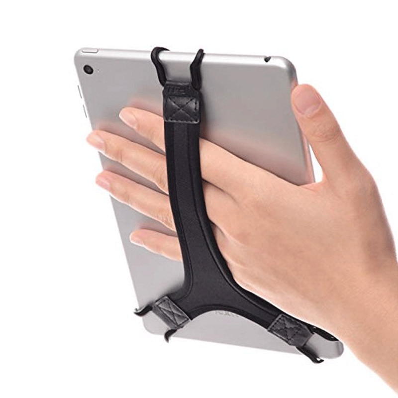 Portable Tablet Handed Grip Strap Phone Holder Tablet One-Hand Operation Strap Triangle Fixed Flat Strap For IPad 2/3/4 Air Pro