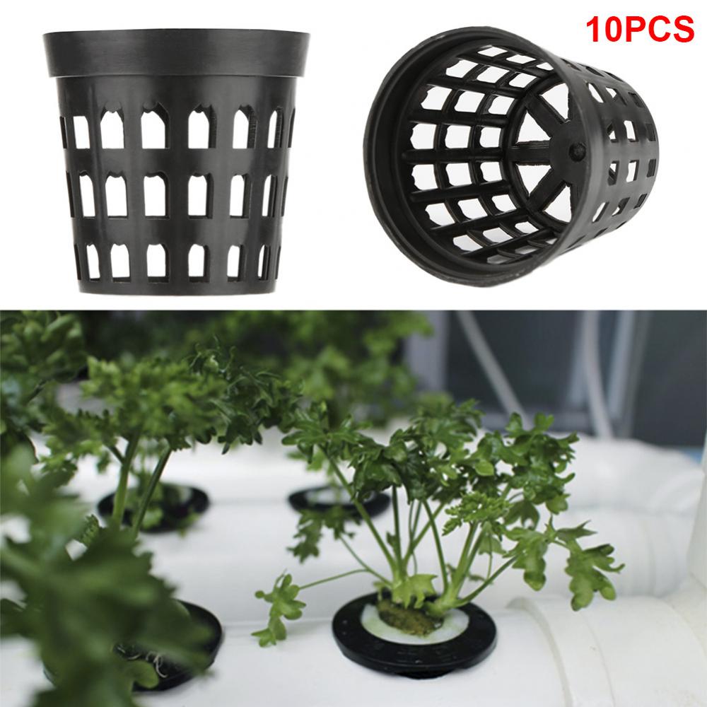 10Pcs/Set Plastic Aquatic Pots Basket For Aquarium Water Flower Plant Grass Cultivate Pot And Aquarium Fish Tank Aquatic Decor