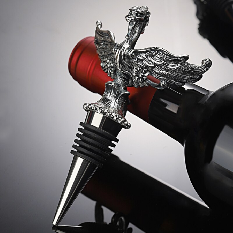 1Pcs Zinc Alloy Wine Bottle Stopper Deer Pegasus Swan Lion Champagne Stopper Vacuum Sealed Wine Cork Kitchen Bar Accessories