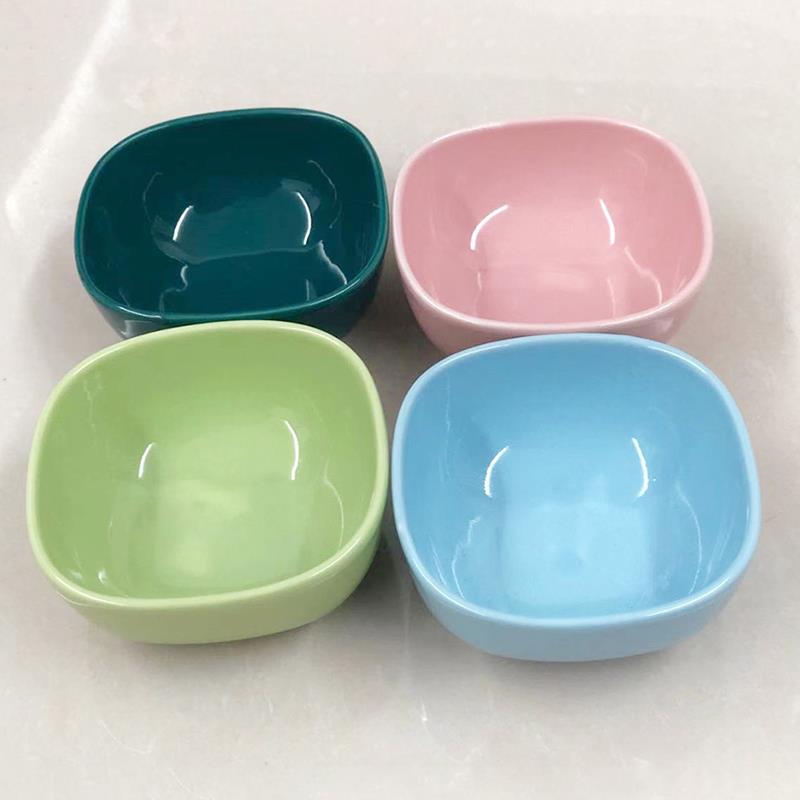Miska dla zwierząt chomik miska dla zwierząt ceramiczne ugryzienie chomika miseczka na wodę kolorowe małe zwierzę miska akcesoria dla zwierząt losowy kolor