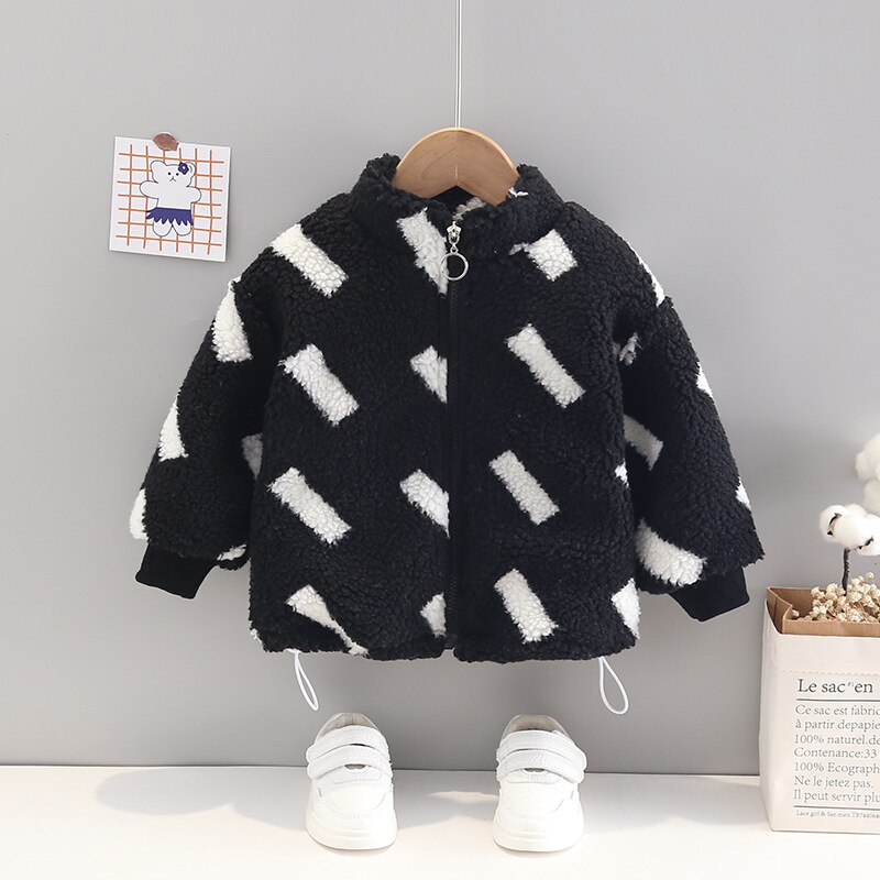 Meninos do bebê casacos de inverno da criança casual grosso casacos de veludo para bebe meninas infantil aquecer parkas crianças roupas quentes 2 anos: black / 12 m