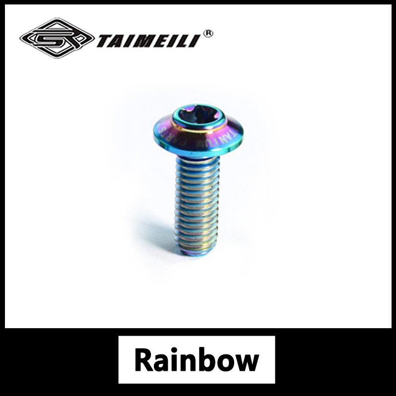 TAIMEILI titanium legering paraplu hoofd schroef T1 serie standaard paraplu hoofd M5x10-30mm motorfiets modificatie 1pcs: Rood / M4*8 mm