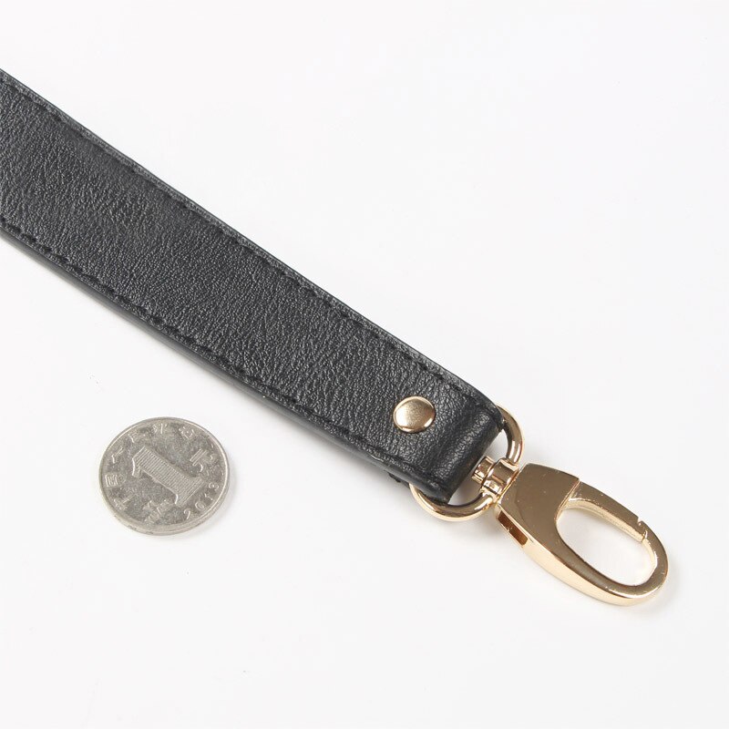 Dames pu leren schouderband zwarte handtas tas riem diy tassen handvat vervangende tas korte banden handtassen accessoires