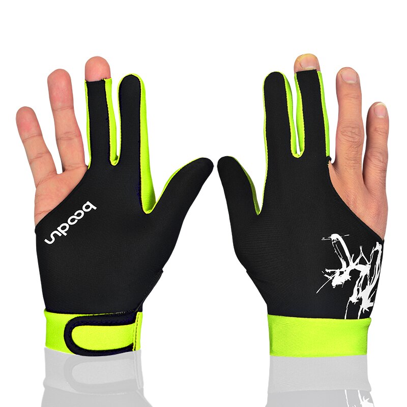 Guante de LICRA elástica Unisex, accesorio deportivo con 3 dedos, ideal para los tiradores de billar, Carom, Pool, Snooker, taco, para mano derecha o izquierda, 1 unidad