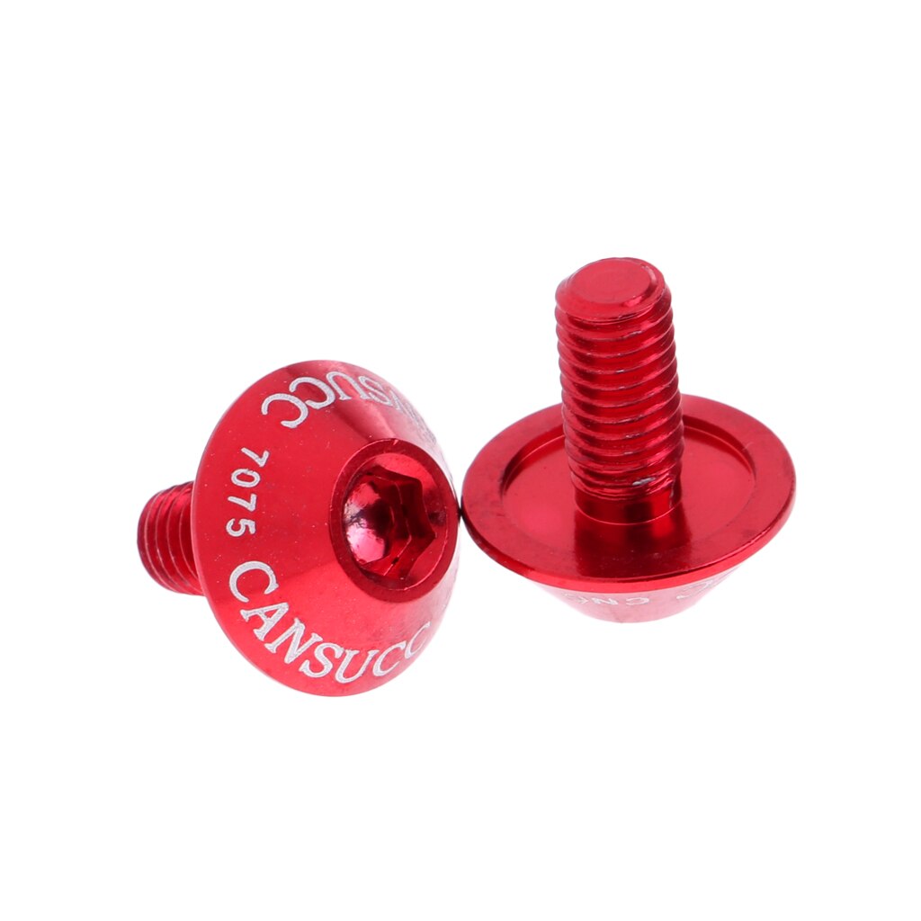 2Pcs M5x10mm Bidonhouder Schroeven Bouten Schroeven Hex Socket Schroeven Voor Mountainbike Fietsen: Rood