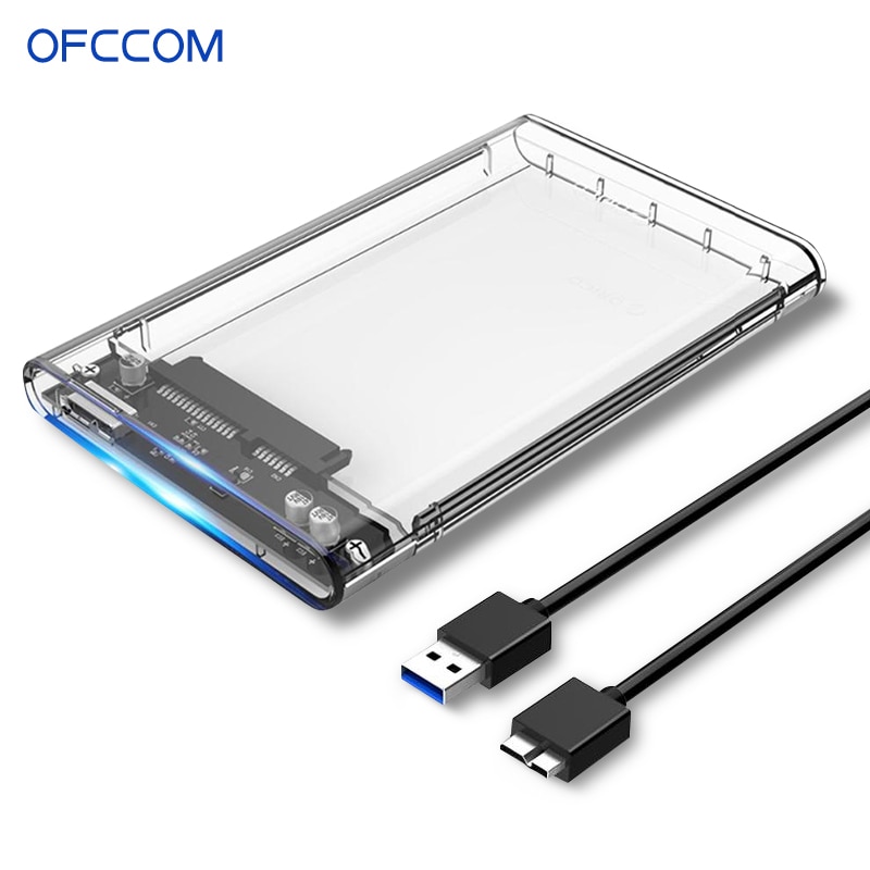 Ofccom 2.5 Inch Hdd Behuizing Sata 3.0 Usb 3.0 5 Gbps 6Tb Ondersteuning Uasp Hd Externe Type C 3.1 Ssd Harde Schijf Case