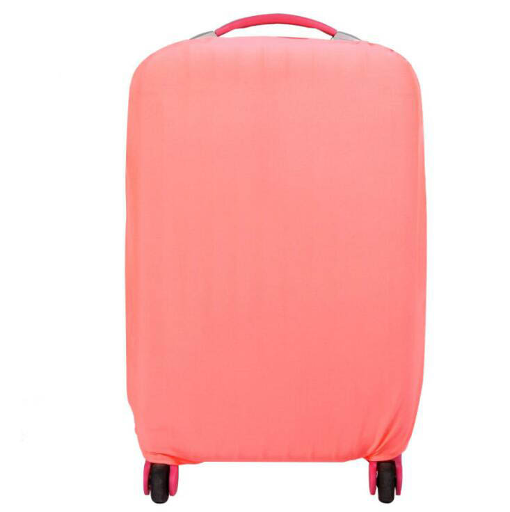 Wehyah Stretch Luggage Cover Suitcase Covers Travel Accessories Printed Striped Dust Cover 18&#39;&#39;-20&#39;&#39; Protective Case Solid ZY133: pink