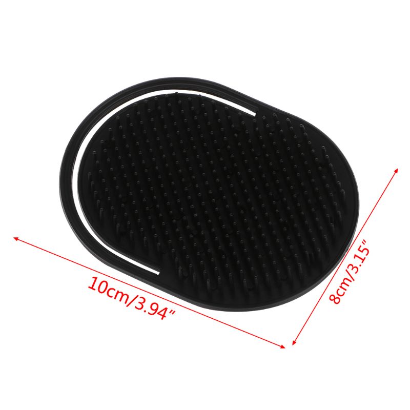Peine bolsillo para hombre, cepillo viaje para barba, bigote, palma, cuero cabelludo, masaje negro, 2 uds.