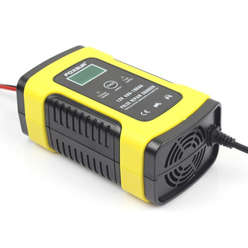 Car Battery Charger LCD Smart Fast For Car Auto Motorcycle Lead Acid Full Automatic Batteries Charging
