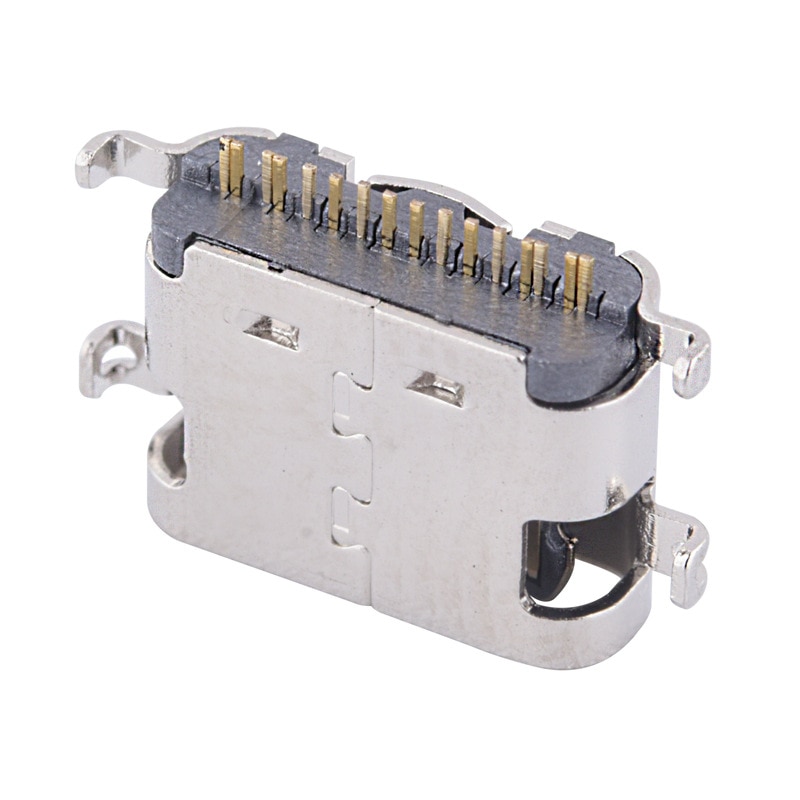Prise JACK Micro USB 1.6 Type C 16 broches SMD, 3.1mm, connecteur femelle à 90 degrés pour téléphone portable, prise de charge, 10 pièces/lot