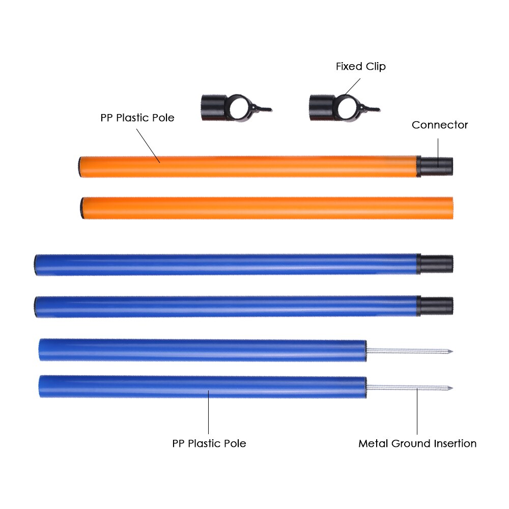 Outdoor Pet Dog Agility Sports Games Training Equipment Dogs Jump Hurdle Bar Obedience Show Activity Agility Exercise Pole Set