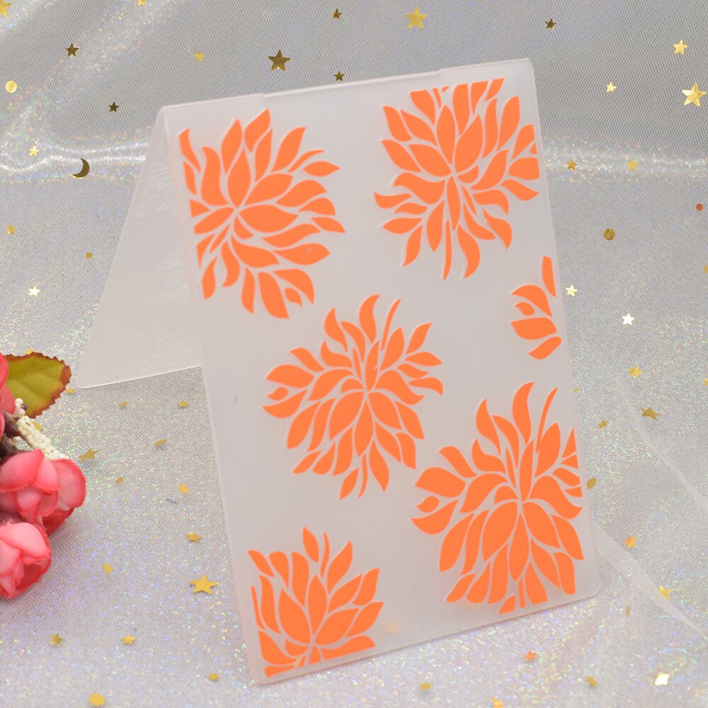3D Flowers Embossing Folders for DIY Scrapbooking Paper Card Making Craft Plastic Embossing Template Stencil
