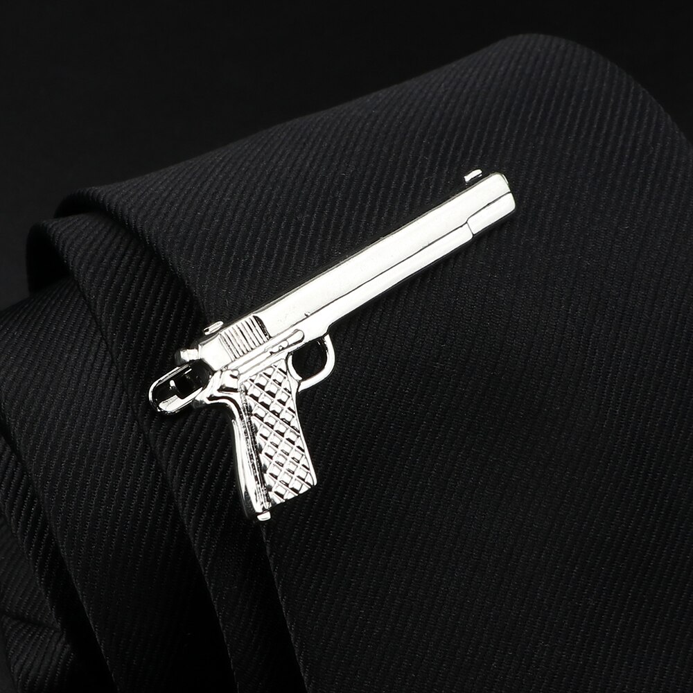 Pince à cravate en métal pour hommes, couleur or argent, stylo en forme de barbe, épingle à cravate, bijoux de mariage: C3-8