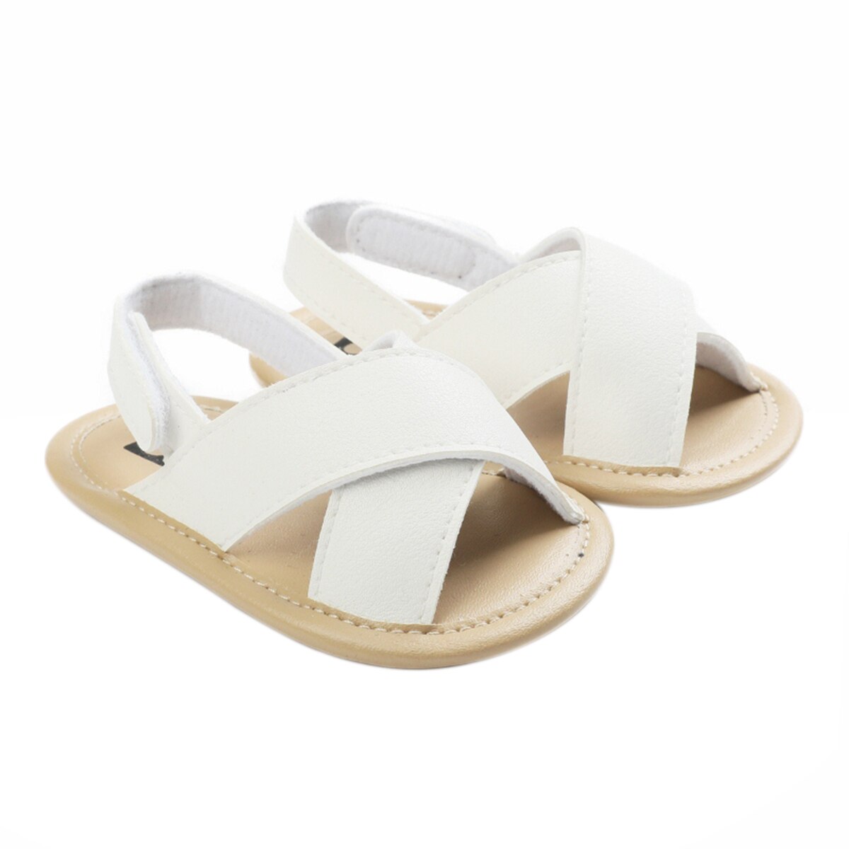 Bebê meninas meninos sandálias cruz oco para fora sola macia verão sapatos casuais primeiros caminhantes