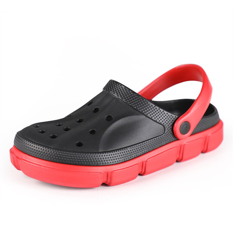 Scarpe da uomo sandali da uomo sandali da uomo scarpe estive ccrocc sandali da giardino da spiaggia all'aperto pantofole da casa scarpe moda antiscivolo: black / 45