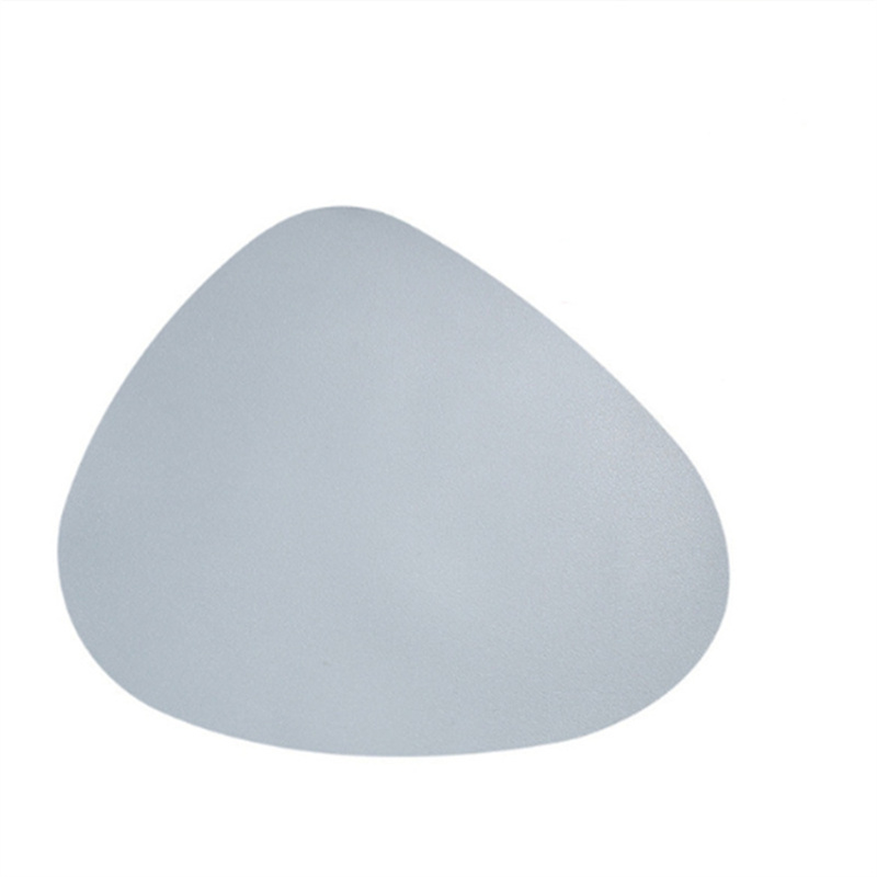 Conjunto de placemats de couro pu de formato irregular, à prova de óleo, à prova d'água, dupla face, para cozinha, mesas de bistrô, bares, cafeterias: CÉU AZUL