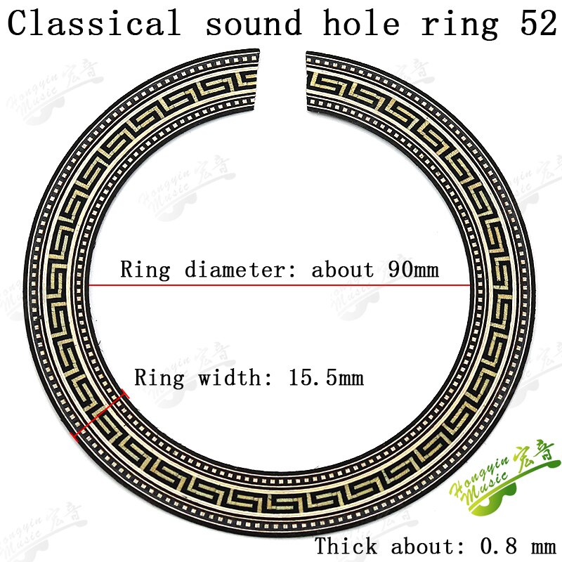 3PCS Classical Guitar Sound hole Inlay WOOD For Classical guitar Guitar Accessories YKQ52