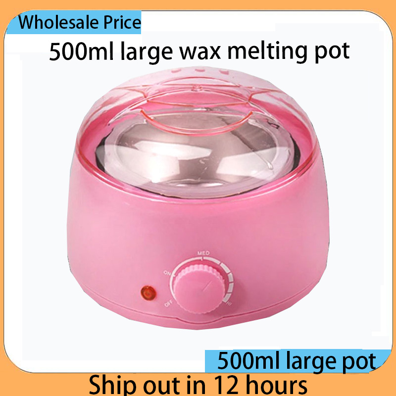 Máquina de fusión de cera para depilación, depiladora de fusión de cera, calentador rápido, olla de fusión de cera, depilación, máquina de depilación de cera y granos, 500ml