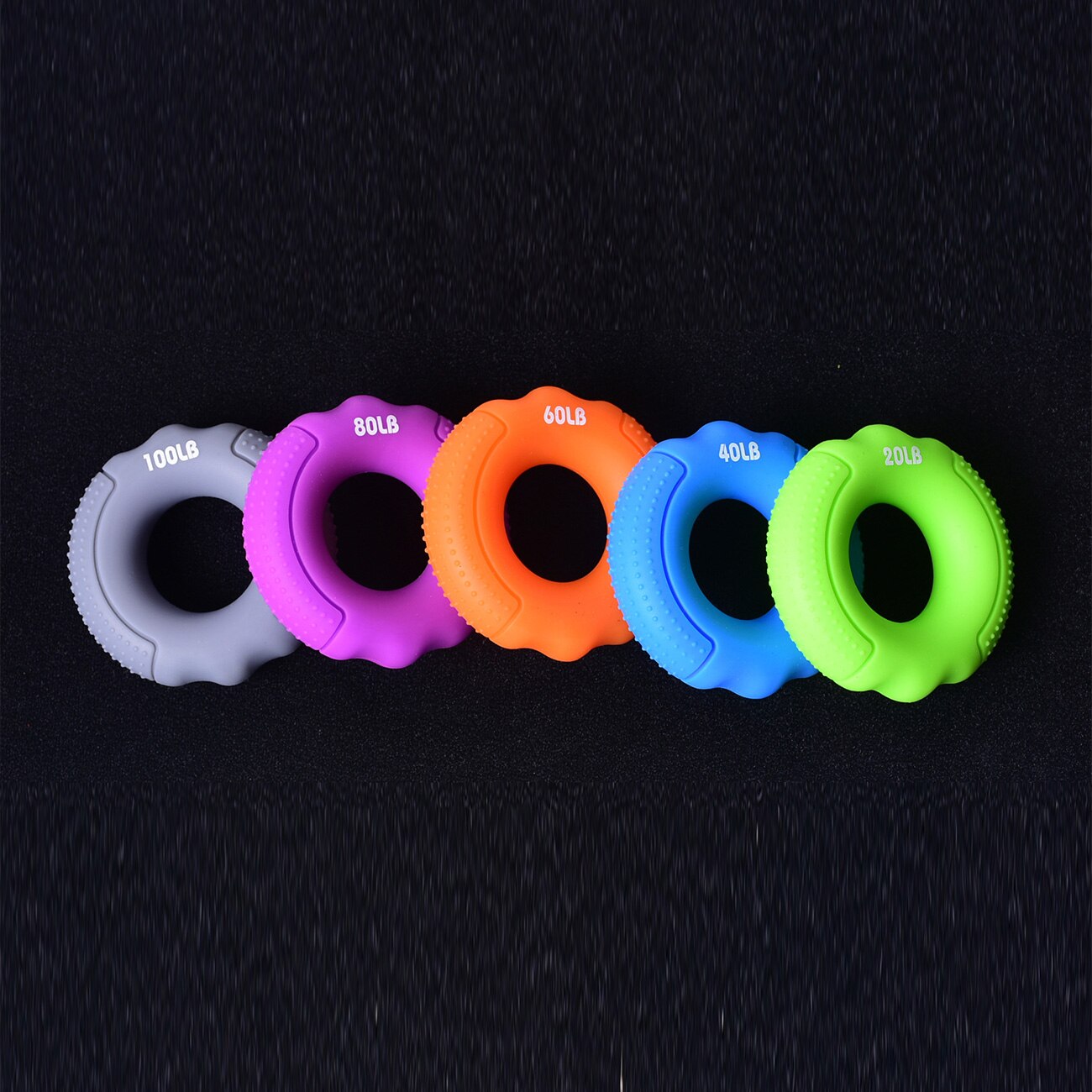 Strength Hand Gripper Grip Silicone Ring Hand Resistance Band Finger Stretcher-Exercise Forearm Wrist Training Carpal Expander