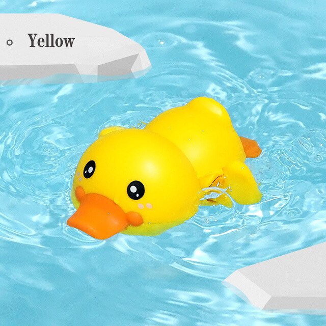 Baby Bath Toys Piscina Accessories Play With Water For Bathroom Duck Lion Rocket Seahorse Funny Water Game: Yellow duck