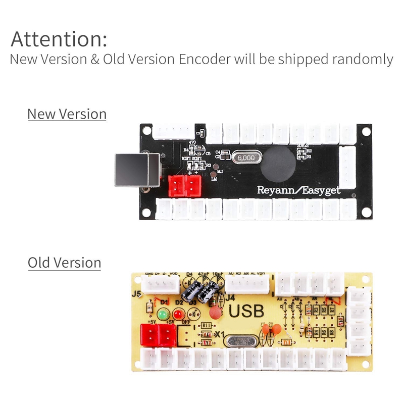 Zero Delay Arcade Usb Encoder Pc To Joystick For Mame Jamma &amp;amp; Other Pc Fighting Games